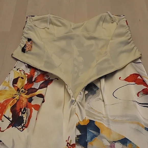 EUC Y2K JUMP by Wendye Chatilin Bubble Hem Abstract Floral Mini Dress - Picture 10 of 14